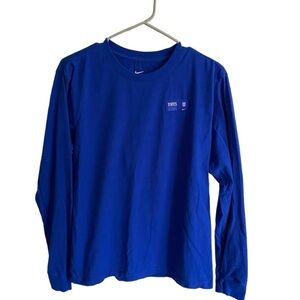 The Nike T States United Soccer Blue Long Sleeve with Crew Neck and Loos…